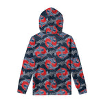 Japanese Koi Carp Fish Pattern Print Pullover Hoodie