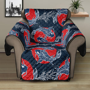 Japanese Koi Carp Fish Pattern Print Recliner Protector