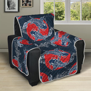 Japanese Koi Carp Fish Pattern Print Recliner Protector