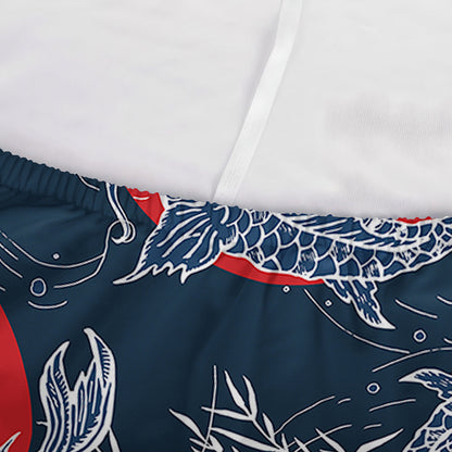 Japanese Koi Carp Fish Pattern Print Sofa Cover