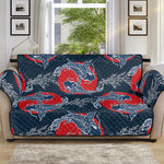 Japanese Koi Carp Fish Pattern Print Sofa Protector