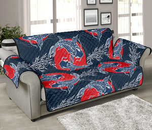 Japanese Koi Carp Fish Pattern Print Sofa Protector