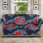 Japanese Koi Carp Fish Pattern Print Sofa Protector