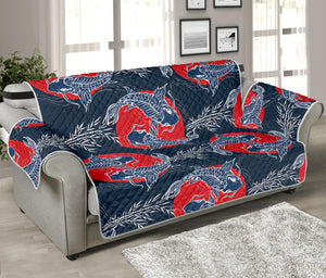 Japanese Koi Carp Fish Pattern Print Sofa Protector