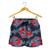 Japanese Koi Carp Fish Pattern Print Women's Shorts