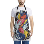 Japanese Koi Carp Tattoo Print Apron