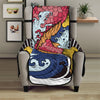 Japanese Koi Carp Tattoo Print Armchair Protector