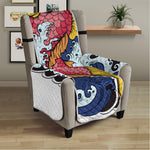 Japanese Koi Carp Tattoo Print Armchair Protector