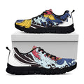 Japanese Koi Carp Tattoo Print Black Running Shoes