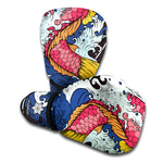 Japanese Koi Carp Tattoo Print Boxing Gloves