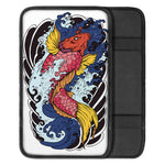 Japanese Koi Carp Tattoo Print Car Center Console Cover