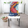 Japanese Koi Carp Tattoo Print Dining Chair Slipcover