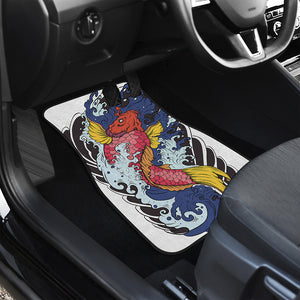 Japanese Koi Carp Tattoo Print Front Car Floor Mats