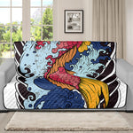 Japanese Koi Carp Tattoo Print Futon Protector