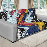 Japanese Koi Carp Tattoo Print Futon Protector