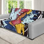 Japanese Koi Carp Tattoo Print Futon Protector