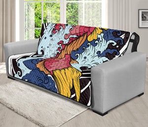 Japanese Koi Carp Tattoo Print Futon Protector