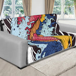 Japanese Koi Carp Tattoo Print Futon Protector