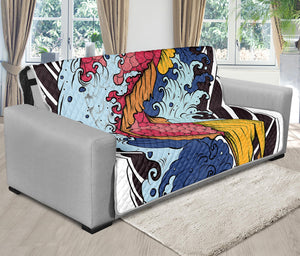 Japanese Koi Carp Tattoo Print Futon Protector