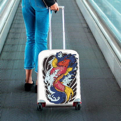 Japanese Koi Carp Tattoo Print Luggage Cover