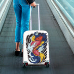 Japanese Koi Carp Tattoo Print Luggage Cover