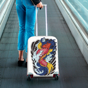 Japanese Koi Carp Tattoo Print Luggage Cover