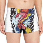 Japanese Koi Carp Tattoo Print Men's Boxer Briefs