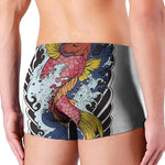 Japanese Koi Carp Tattoo Print Men's Boxer Briefs