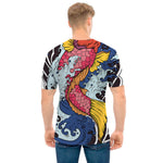 Japanese Koi Carp Tattoo Print Men's T-Shirt