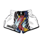 Japanese Koi Carp Tattoo Print Muay Thai Boxing Shorts