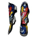 Japanese Koi Carp Tattoo Print Muay Thai Shin Guard