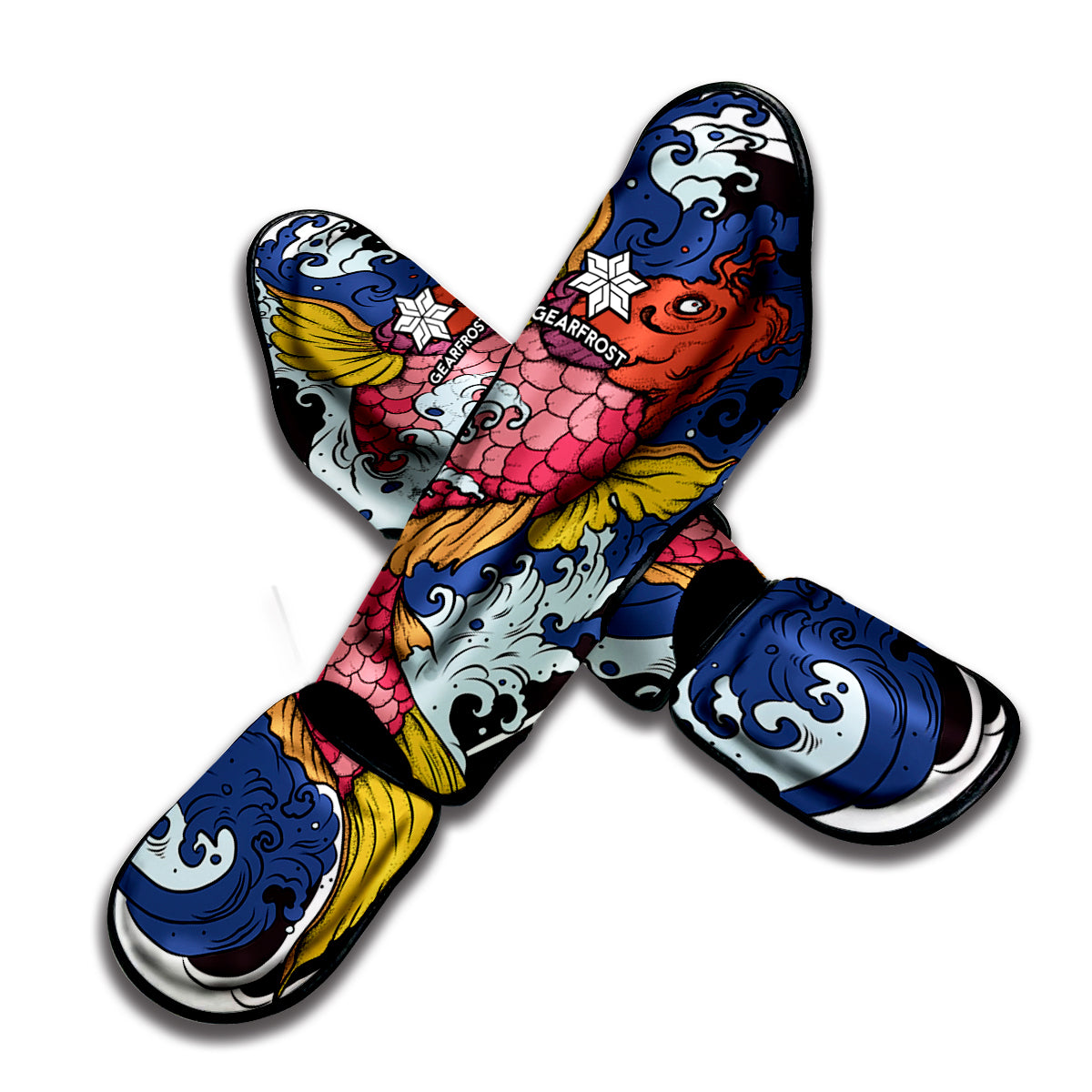 Japanese Koi Carp Tattoo Print Muay Thai Shin Guard