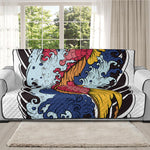 Japanese Koi Carp Tattoo Print Oversized Sofa Protector