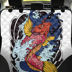 Japanese Koi Carp Tattoo Print Pet Car Back Seat Cover