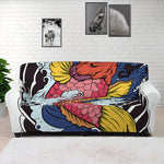 Japanese Koi Carp Tattoo Print Sofa Cover