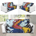 Japanese Koi Carp Tattoo Print Sofa Slipcover