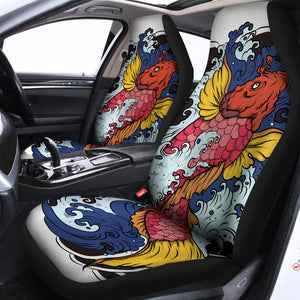 Japanese Koi Carp Tattoo Print Universal Fit Car Seat Covers