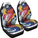 Japanese Koi Carp Tattoo Print Universal Fit Car Seat Covers