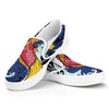 Japanese Koi Carp Tattoo Print White Slip On Shoes