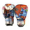 Japanese Koi Fish Tattoo Print Boxing Gloves