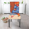 Japanese Koi Fish Tattoo Print Dining Chair Slipcover