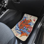 Japanese Koi Fish Tattoo Print Front and Back Car Floor Mats