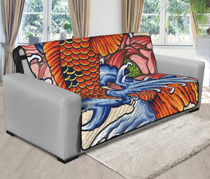 Japanese Koi Fish Tattoo Print Futon Protector