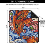 Japanese Koi Fish Tattoo Print Futon Protector