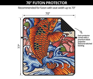 Japanese Koi Fish Tattoo Print Futon Protector