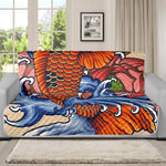 Japanese Koi Fish Tattoo Print Futon Protector