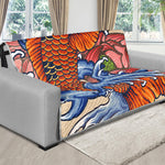 Japanese Koi Fish Tattoo Print Futon Protector