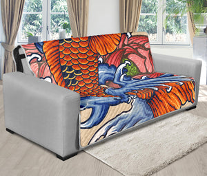 Japanese Koi Fish Tattoo Print Futon Protector