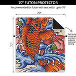 Japanese Koi Fish Tattoo Print Futon Protector