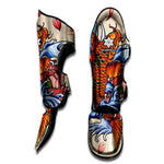 Japanese Koi Fish Tattoo Print Muay Thai Shin Guard